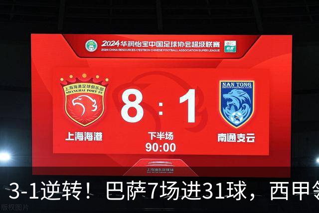 3-1逆转！巴萨7场进31球，西甲领先皇马6分，穆帅不赢马竞难争冠
